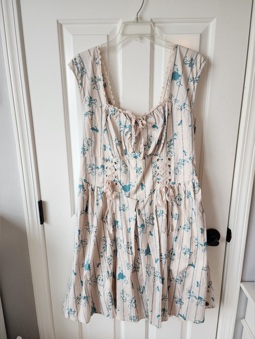 New With Tags Torrid Disney Cinderella Peasant Milkmaid Dress Size 1X